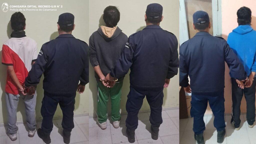 Detienen a tres jóvenes en Recreo por el robo de un celular y hallan ...
